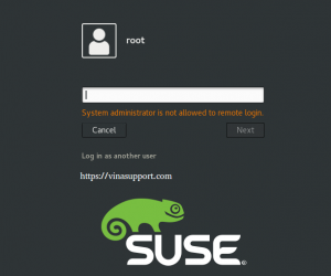 Fix lỗi “System administrator is not allowed to remote login” trên SuSE Linux