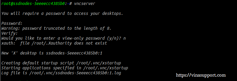 how to start vnc server ubuntu on boot