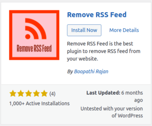 Vô hiệu hóa RSS Feed trên WordPress