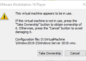 Fix lỗi “This virtual machine appears to be in use” trên VMware