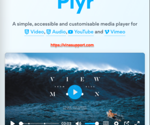 Plyr – Thư viện HTML 5 Video Player cho các website phim