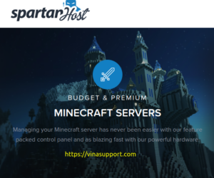 Spartan Host – Máy chủ Minecraft giá rẻ chất lượng từ $5 USD/tháng