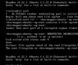 Khắc phục lỗi “Root file system on … requires manual fsck”