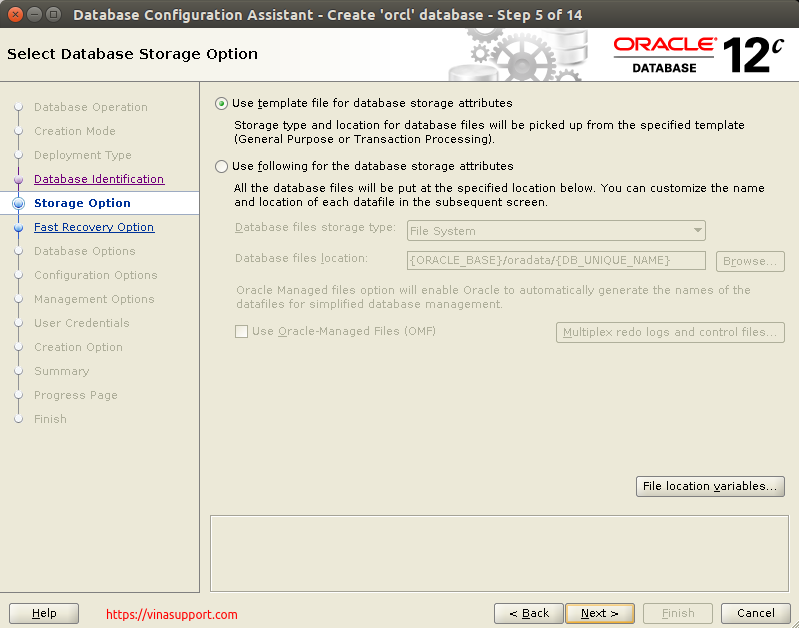 Huong dan cai dat Oracle Database 12c Tren CentOS 7.x - Buoc 28