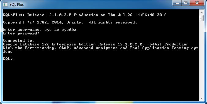 Cài đặt Oracle Database 12c trên Windows step 38