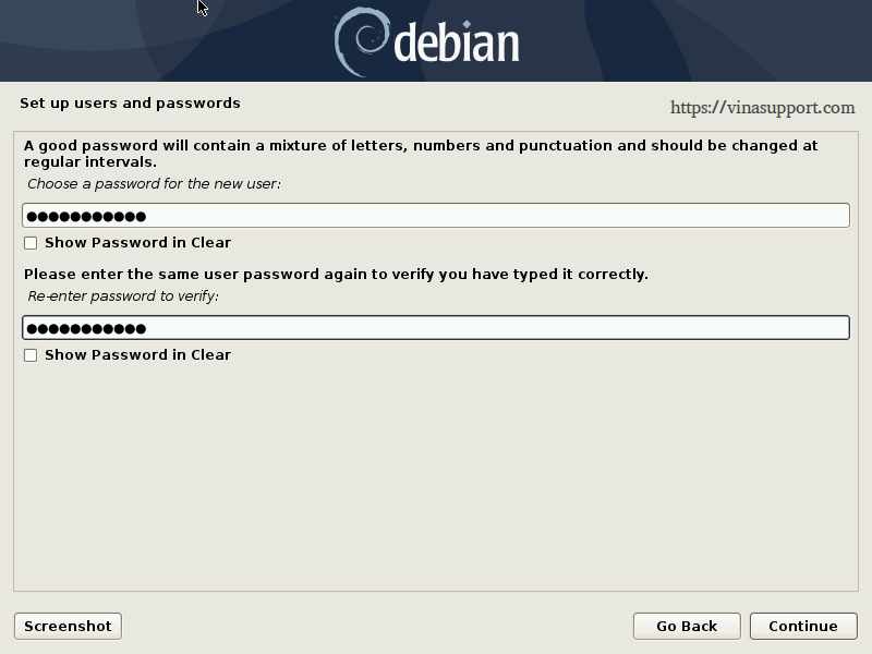Huong dan cai dat Debian 10 - Buoc 12