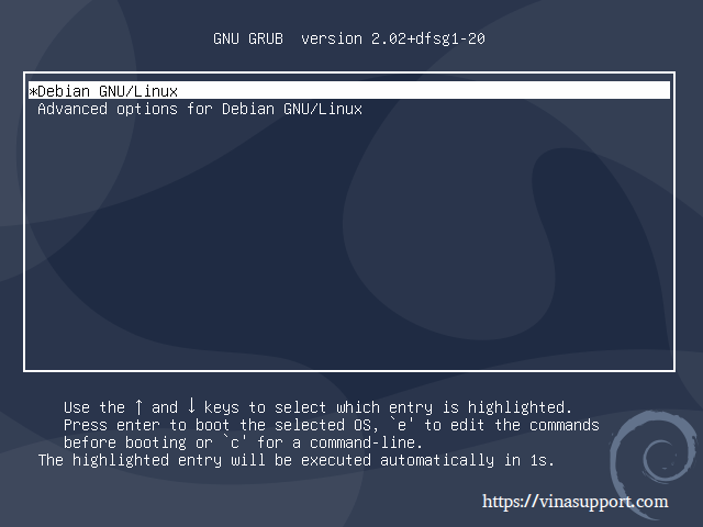 Huong dan cai dat Debian 10 - Buoc 27