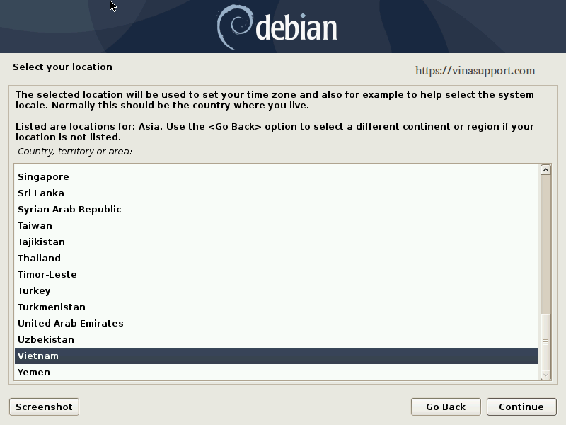 Huong dan cai dat Debian 10 - Buoc 5