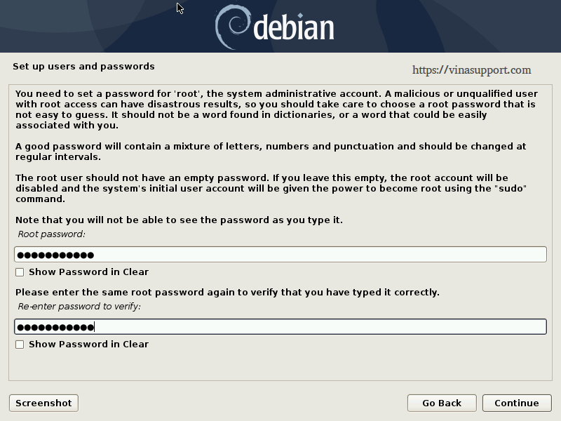 Huong dan cai dat Debian 10 - Buoc 9