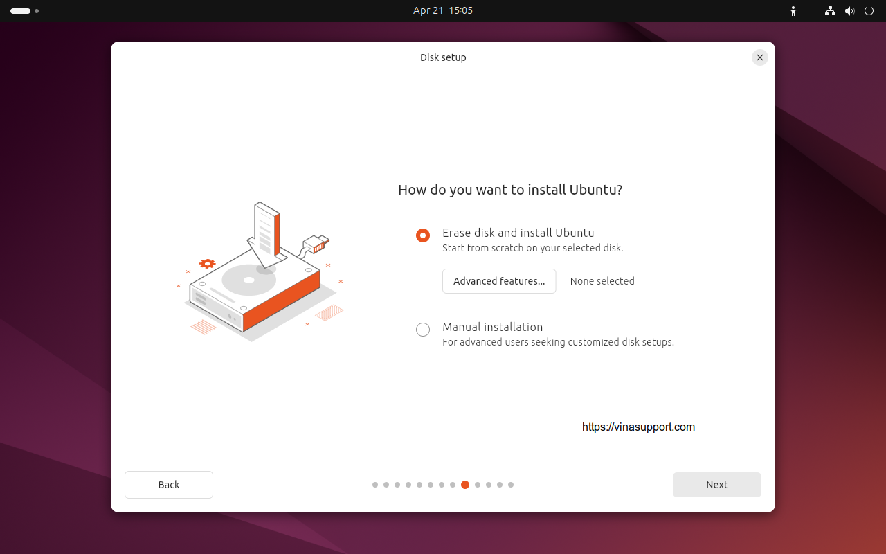 Huon dan cai dat Ubuntu 24.04 LTS buoc 13