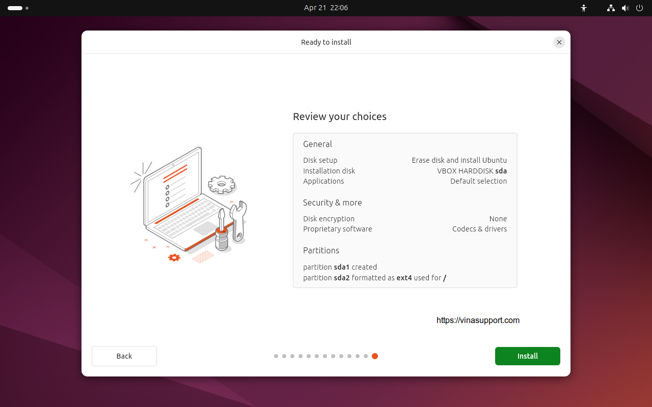 Huon dan cai dat Ubuntu 24.04 LTS buoc 16