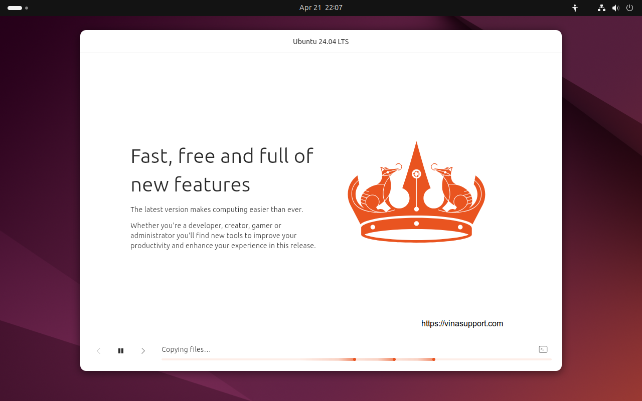 Huon dan cai dat Ubuntu 24.04 LTS buoc 17