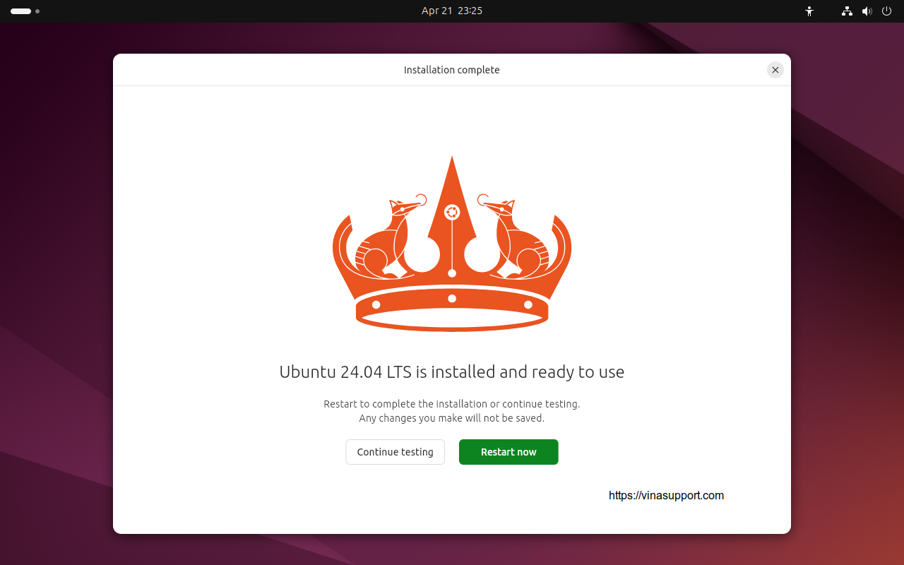 Huon dan cai dat Ubuntu 24.04 LTS buoc 18