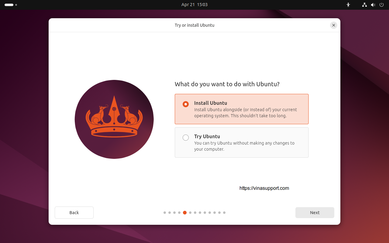 Huon dan cai dat Ubuntu 24.04 LTS buoc 9