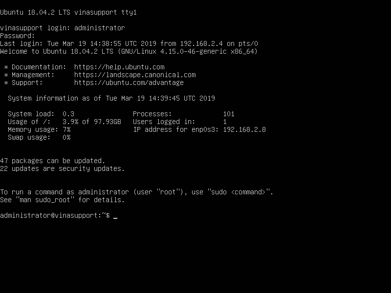 Huong dan cai dat Ubuntu Server 18.04 LTS step 19