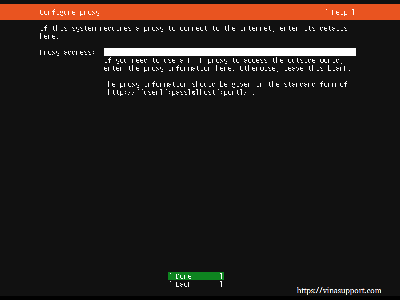 Cai dat HDH Ubuntu Server 20.04 - Buoc 6
