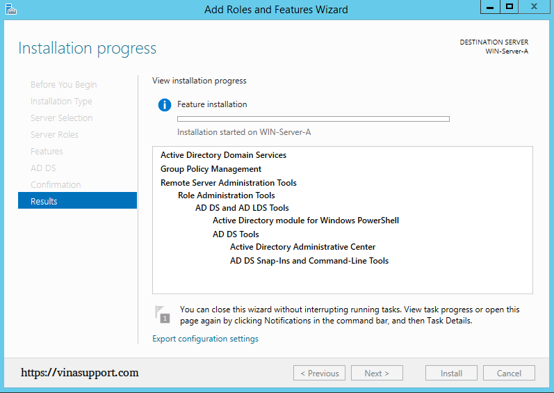 Cai dat va cau hinh Active Directory Tren Windows Server - Buoc 13