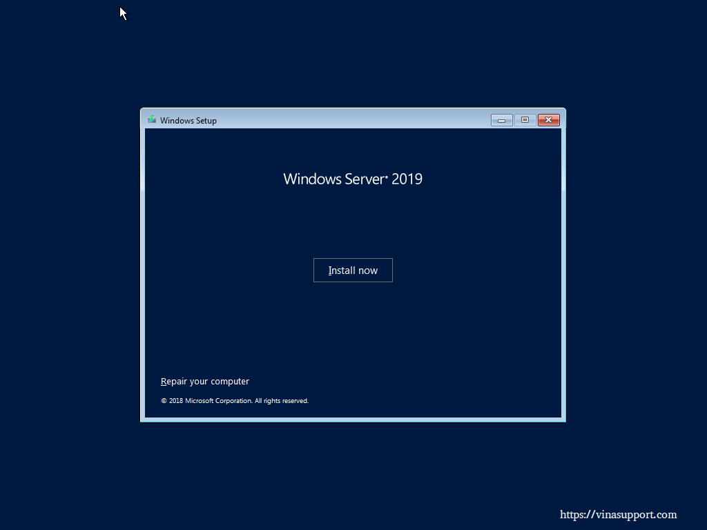 Cai Dat Windows Server 2019 Datacenter - Buoc 3